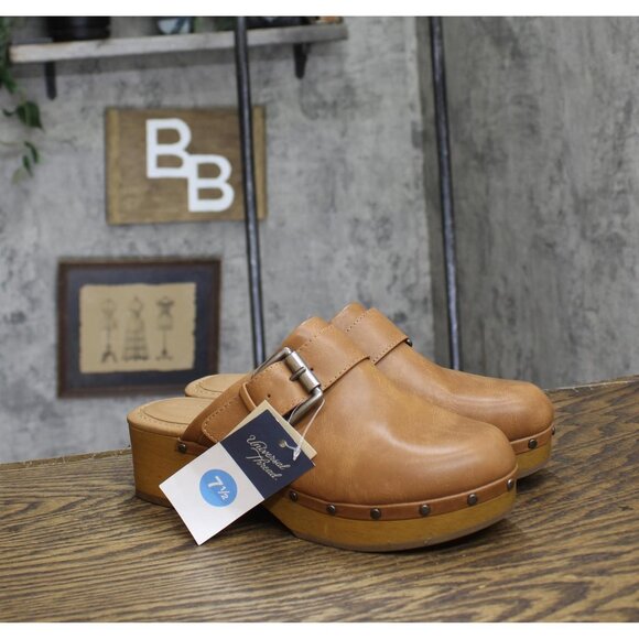 Universal Thread Womens Faye Clog Heels 87931703 Tan Brown 7.5M - Picture 1 of 7